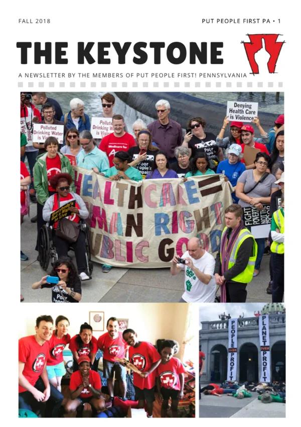 Cover of The Keystone, Fall 2018/Winter 2019