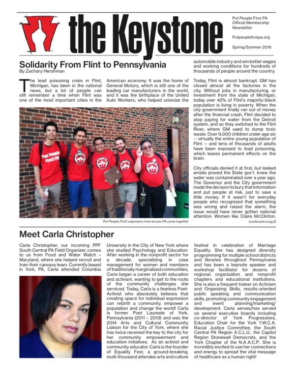 Cover of The Keystone, Spring/Summer 2016