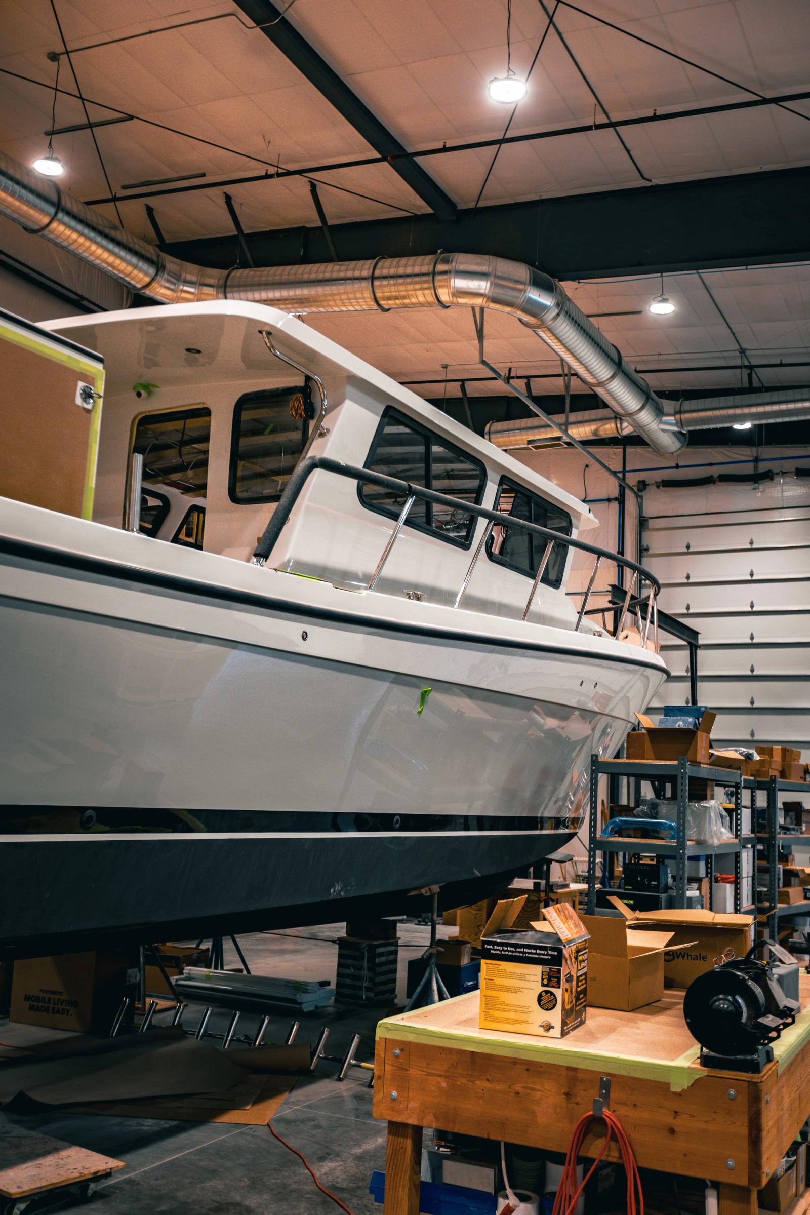 Lindell 41 being built in the shop