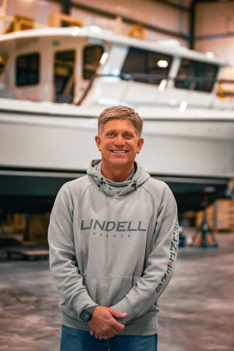 A profile photo for Mark Fritzer. The President of Lindell Yachts