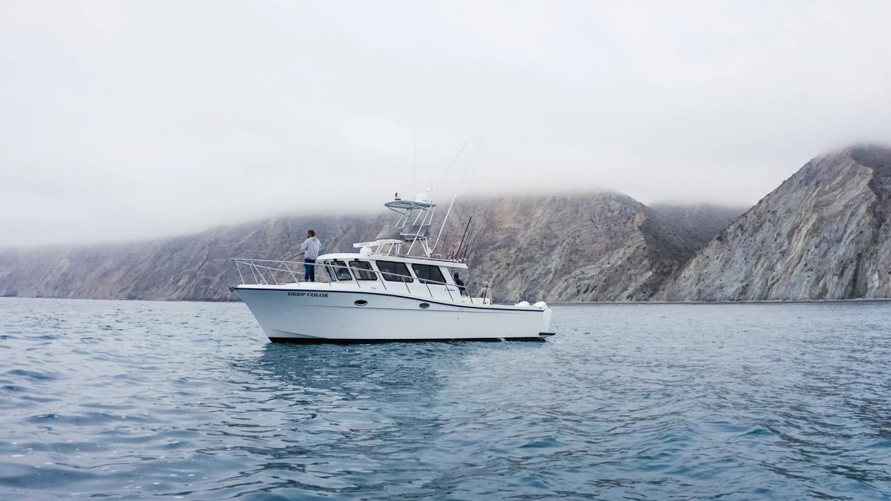 Lindell 41 Port side view off the California Coast