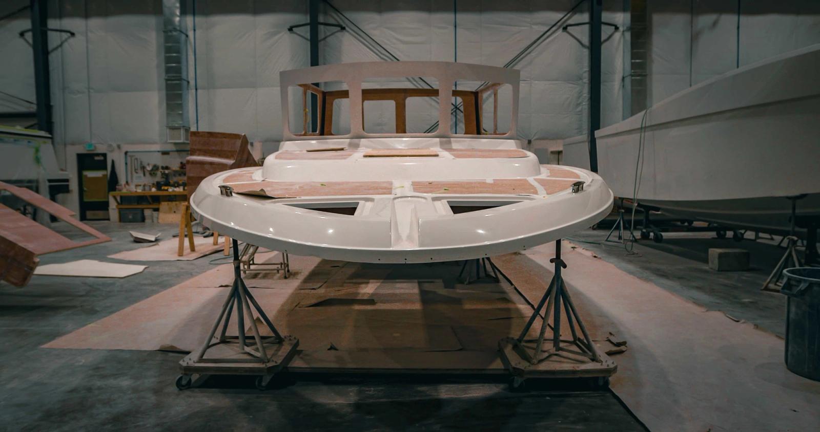 The top deck of a lindell 41