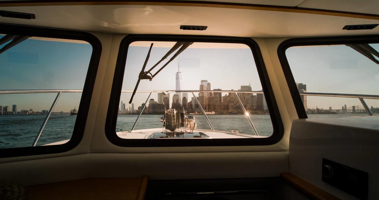 New York Coastline from inside a Lindell