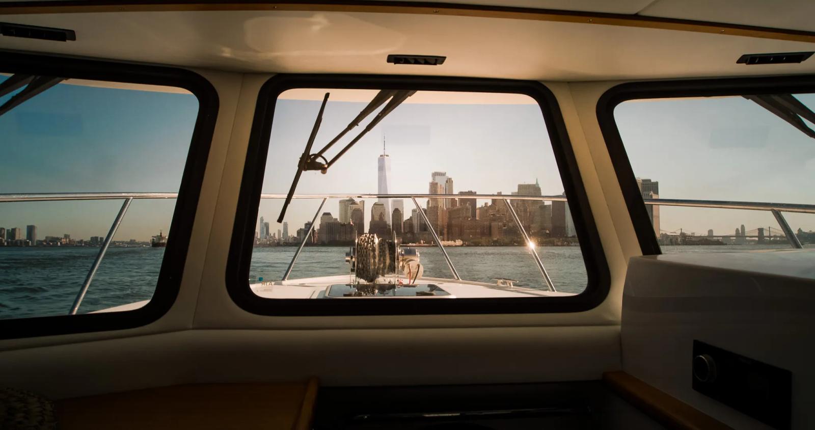 New York Coastline from inside a Lindell