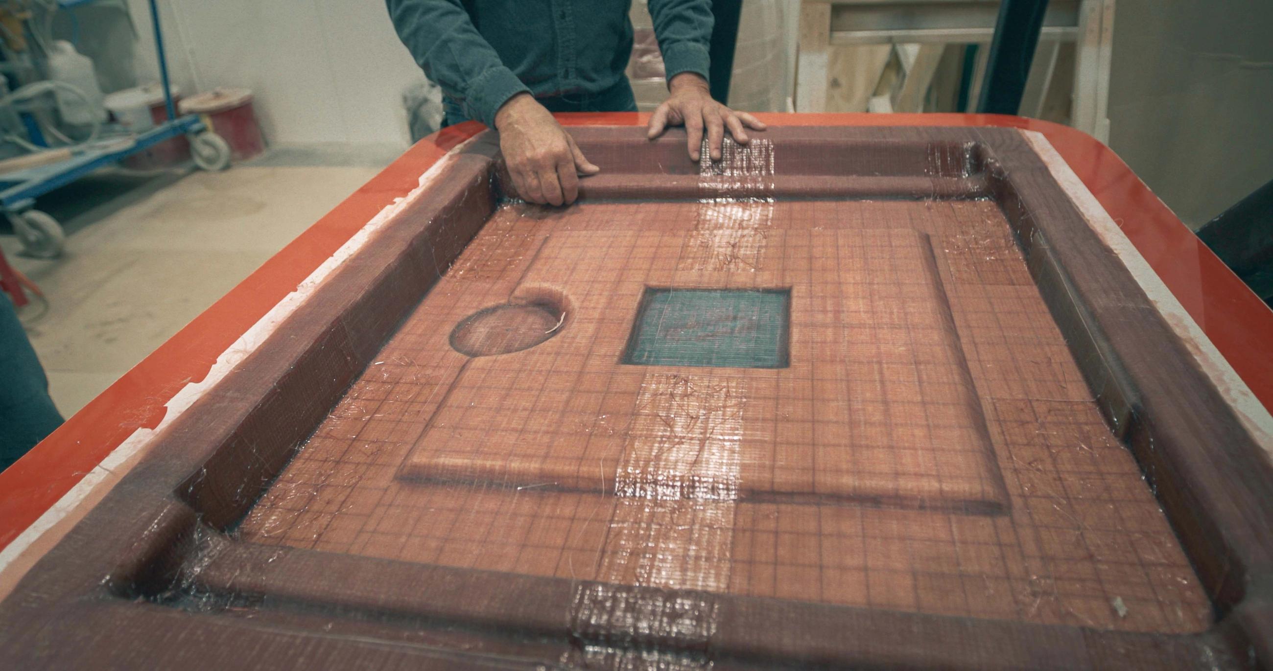 Lindell Yachts hatches are vacuum-infused core to make them more consistent, more reliable, stronger, and lighter.