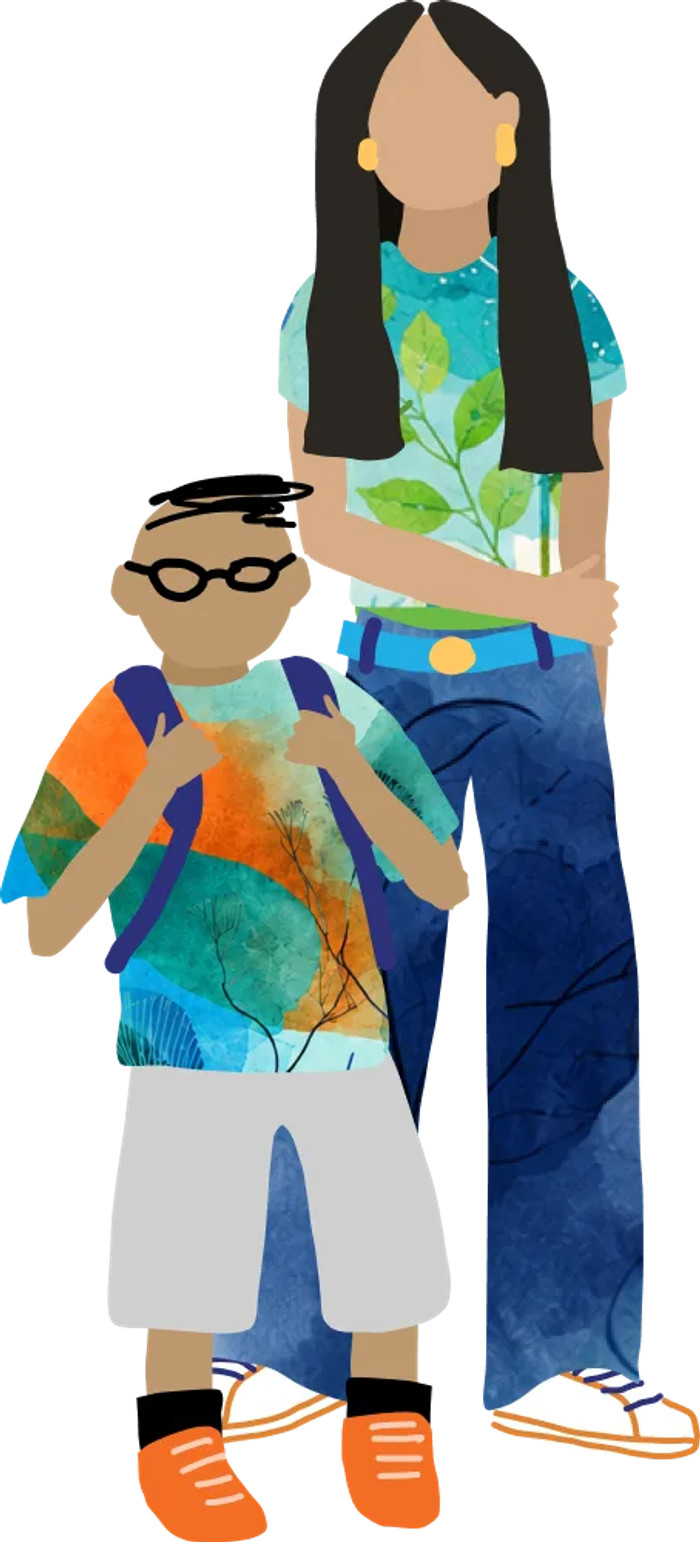 Illustration representing young people