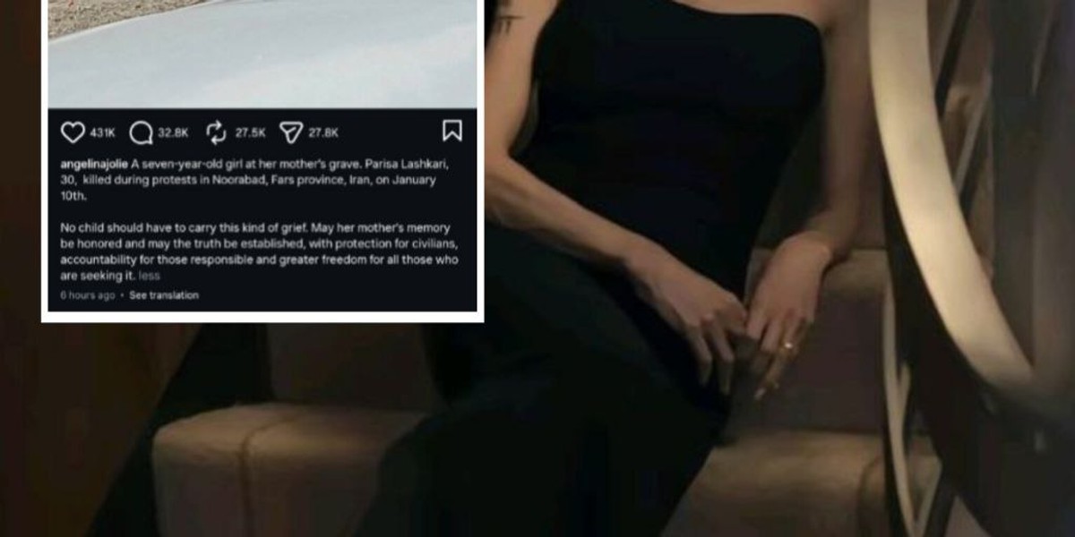 واکنش آنجلینا جولی به جانباختن یک زن ایرانی در اعتراضات