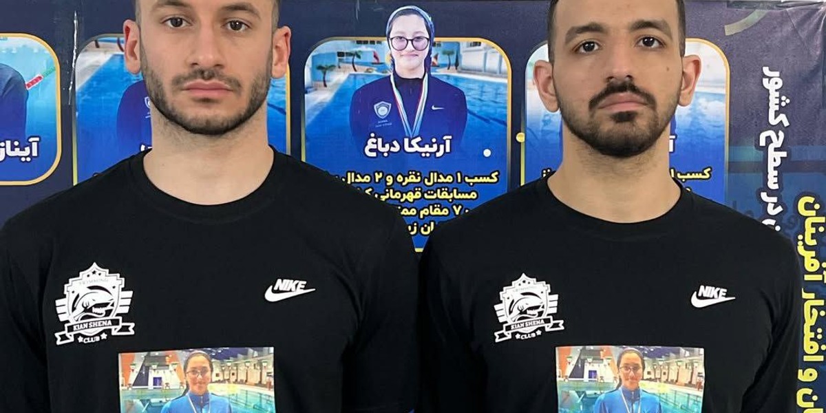 ادای احترام شناگران ایرانی به یاد جاویدنام آرنیکا دباغ