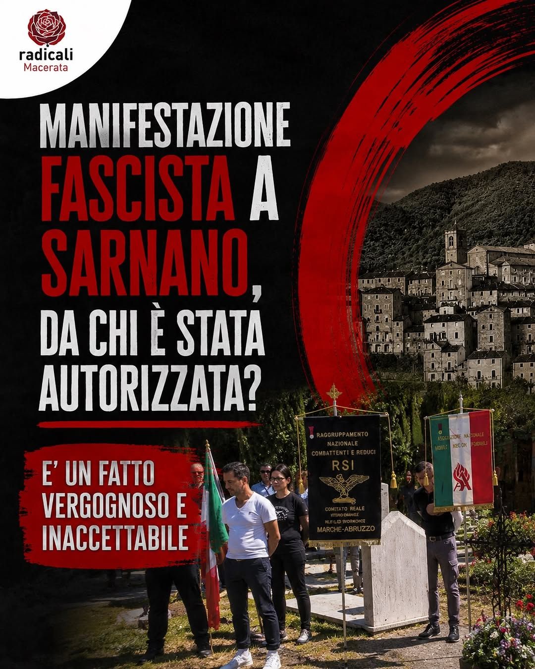 Caso Sarnano, Radicali Marche: "Su RSI e memoria storica servono trasparenza istituzionale e rigore scientifico"