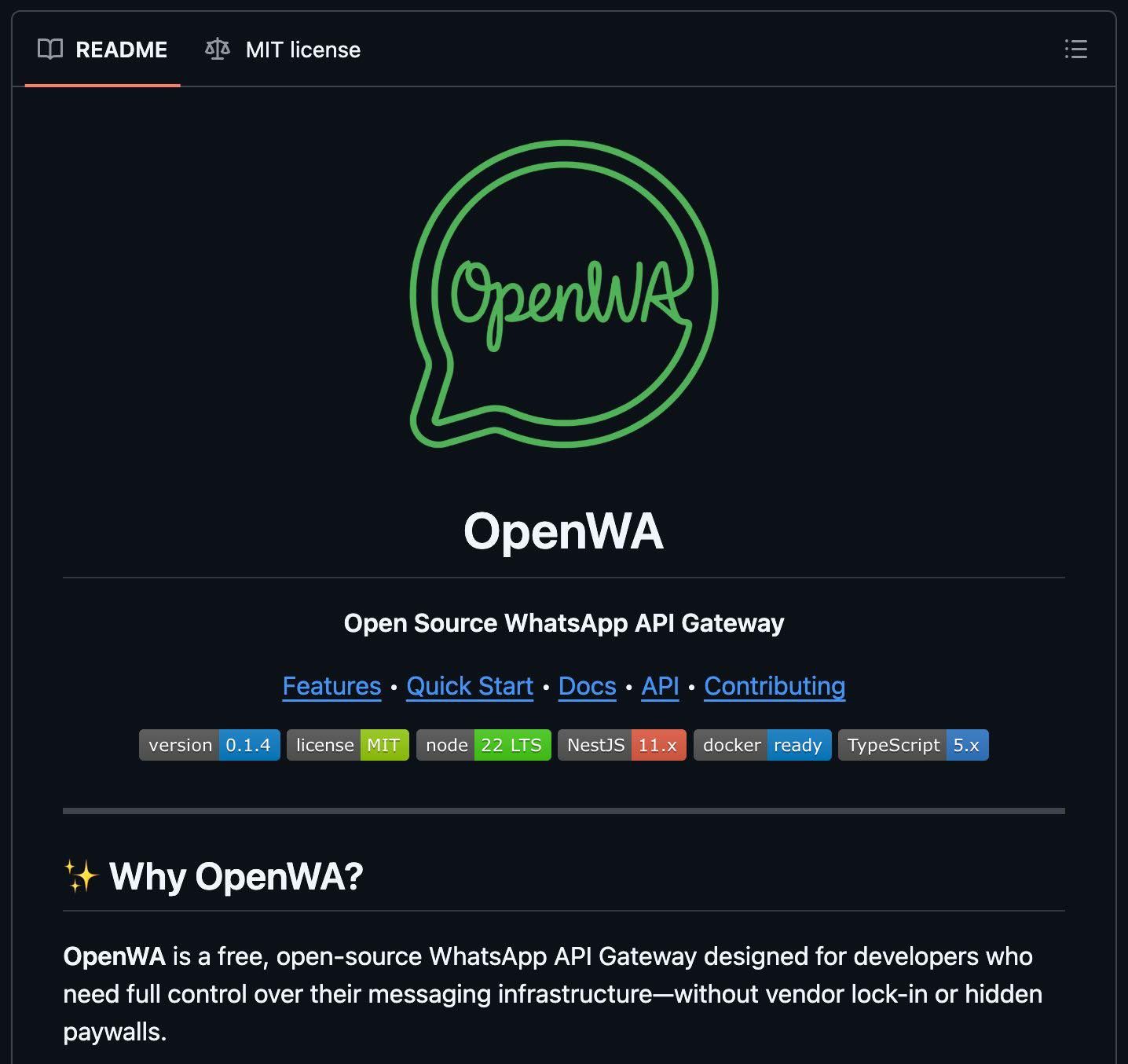 OpenWA — A Free & Open Source WhatsApp API Gateway Built for Developers