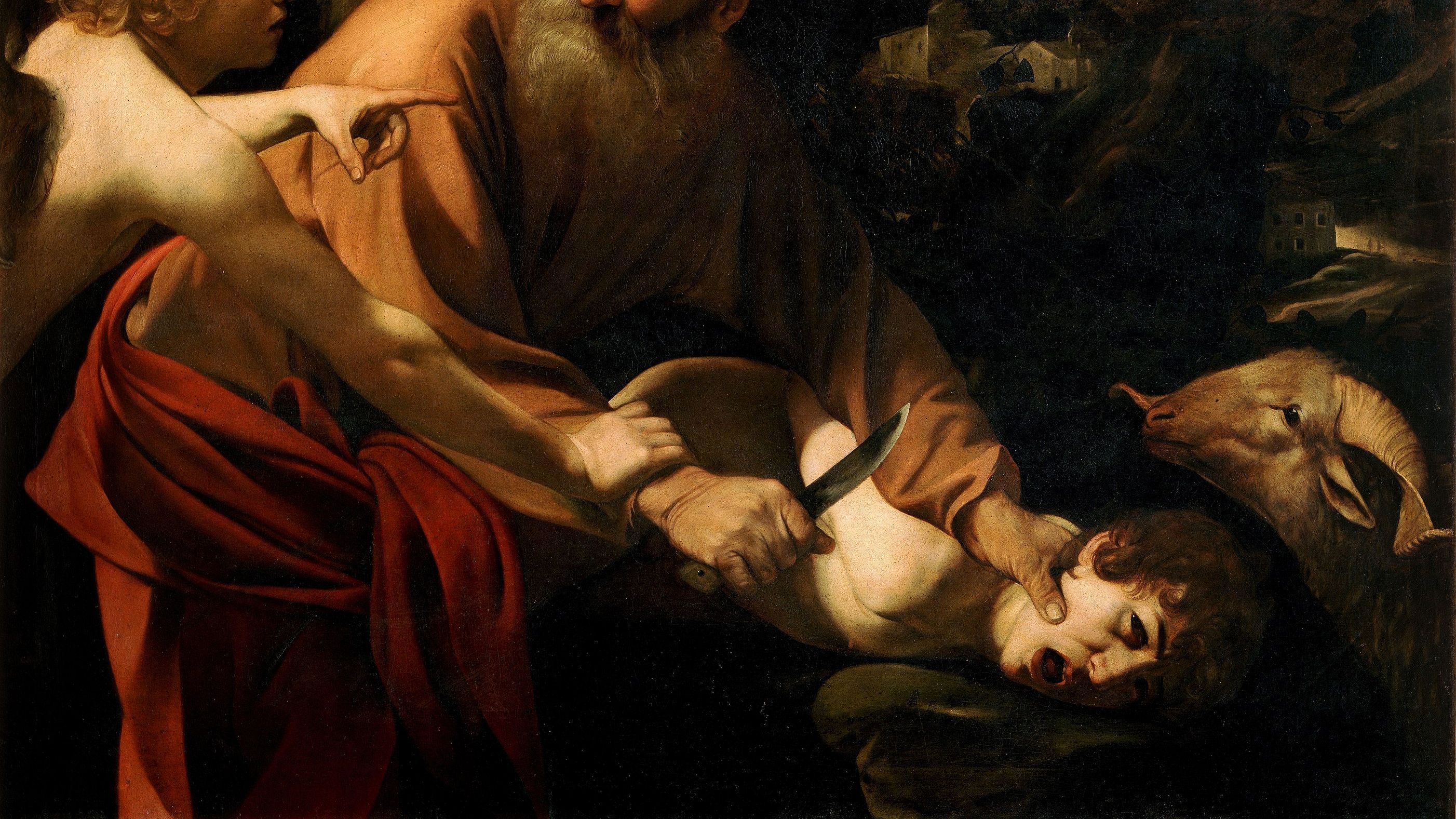 Image of "The Sacrifice of Isaac" by Michelangelo Caravaggio