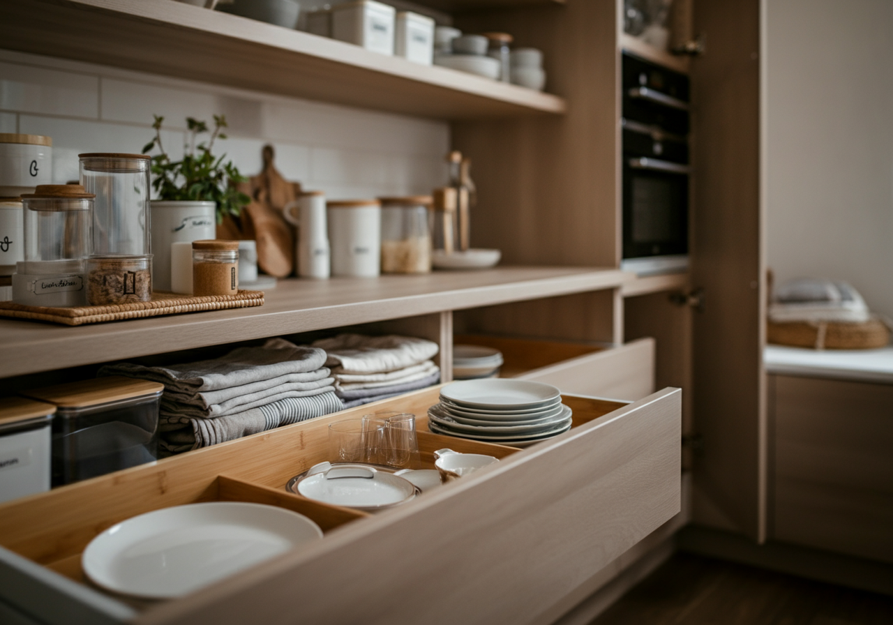 Na: Van chaos naar orde: een complete keukenorganisatie