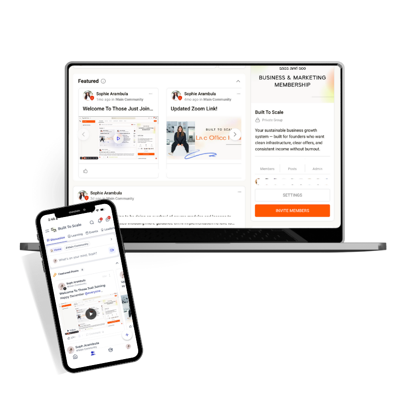 OBA private community and mobile app