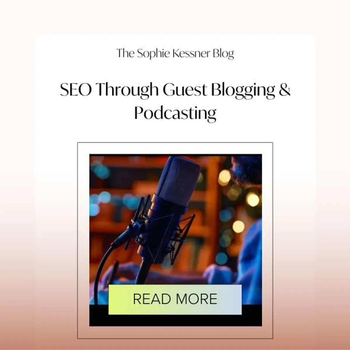 seo through guest blogging & podcasting
