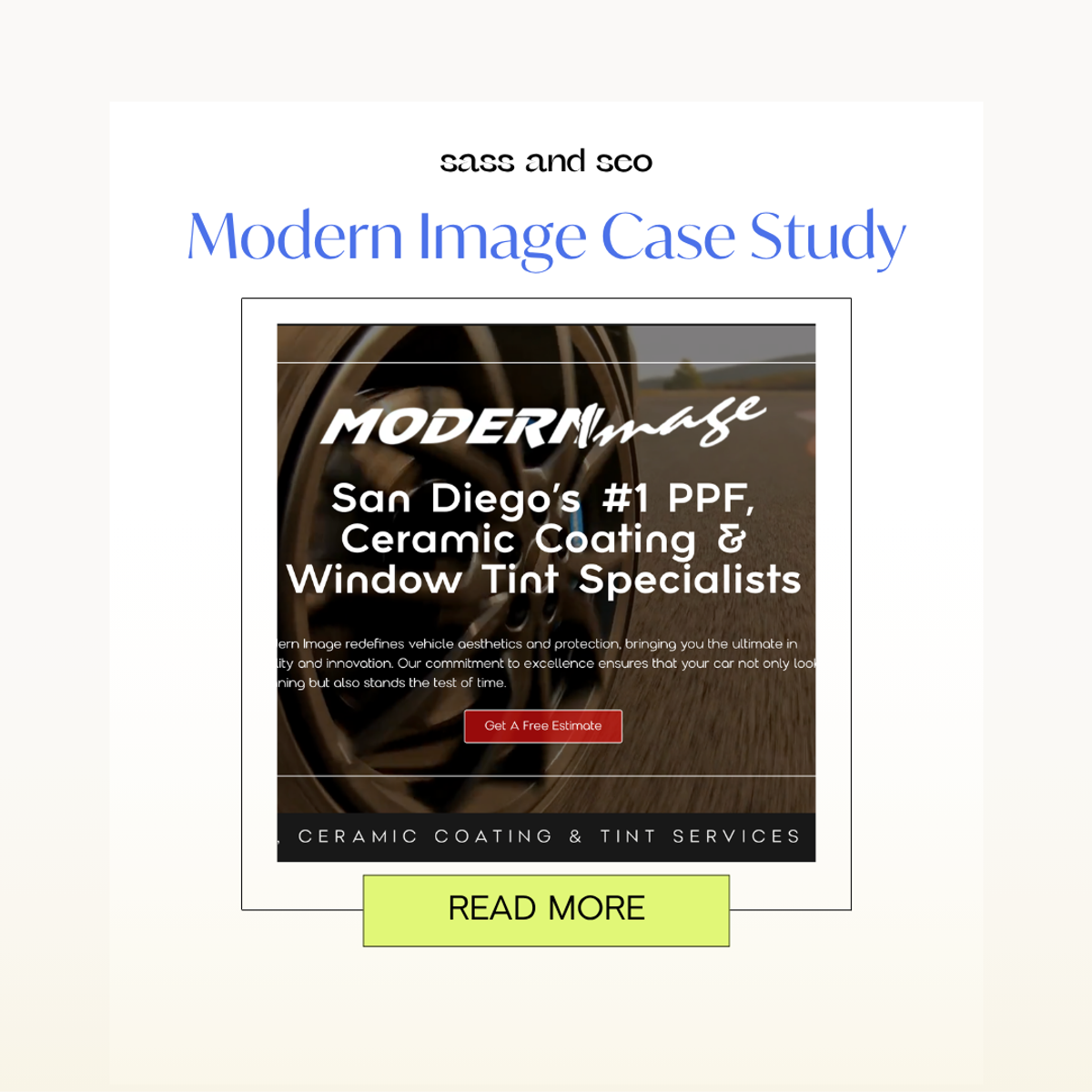 Modern Image Client Case Study – Sass and SEO