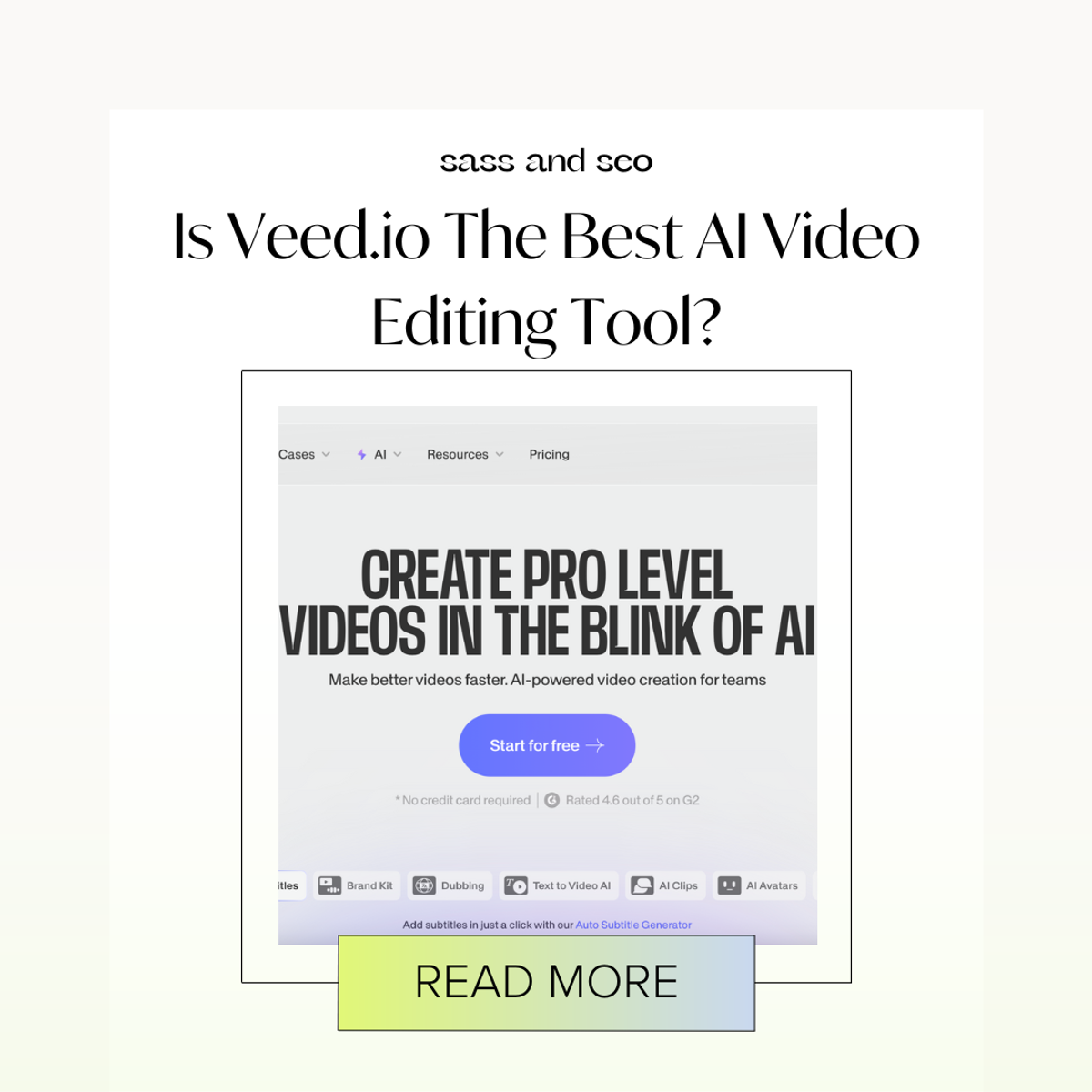 Is Veed.io The Best AI Video Editing Tool