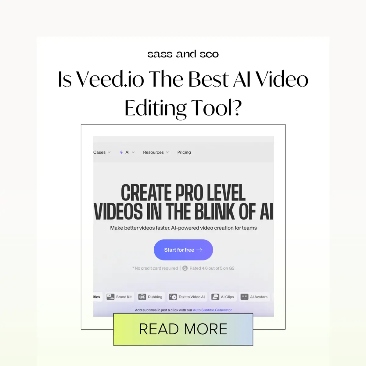 Is Veed.io The Best AI Video Editing Tool