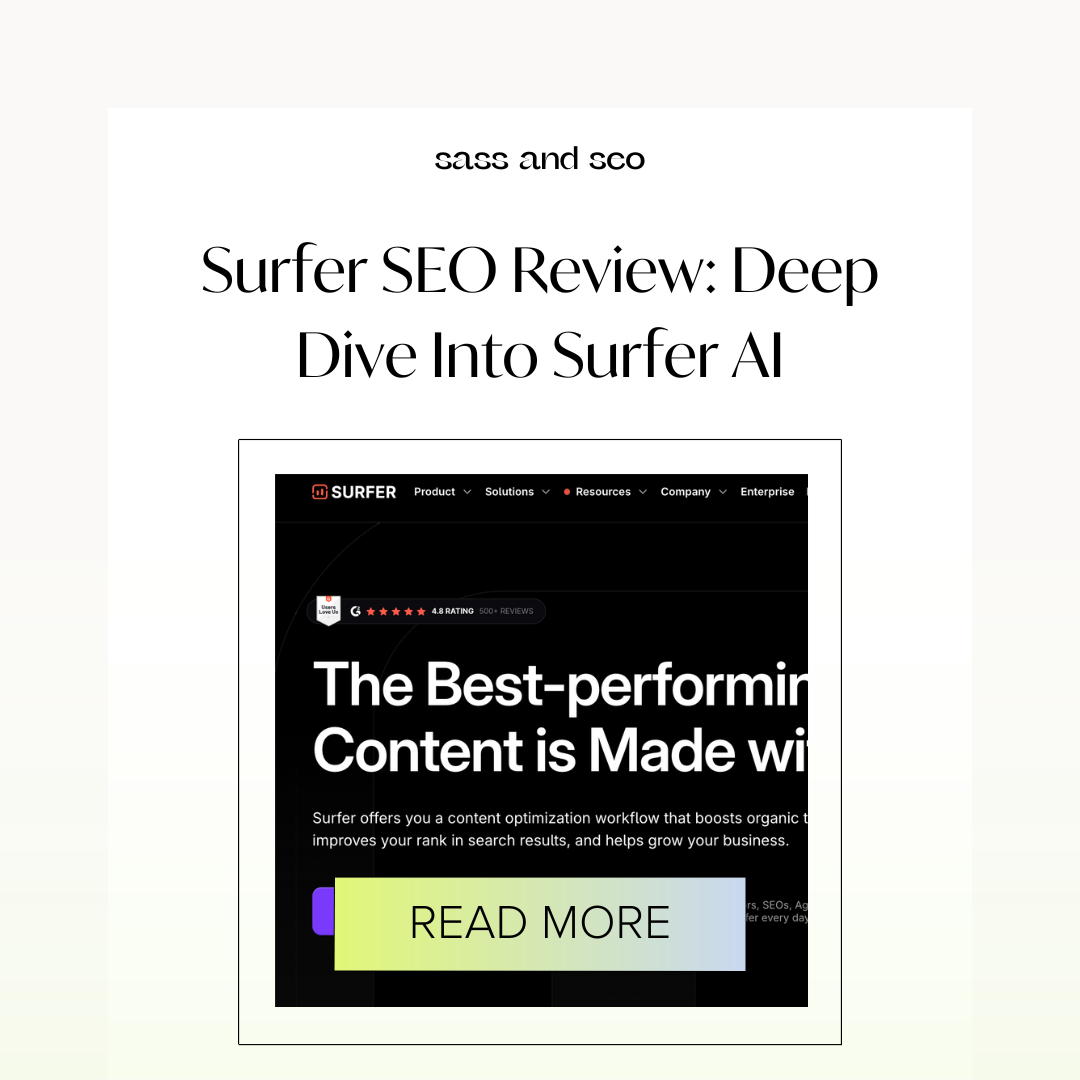 Surfer seo review article