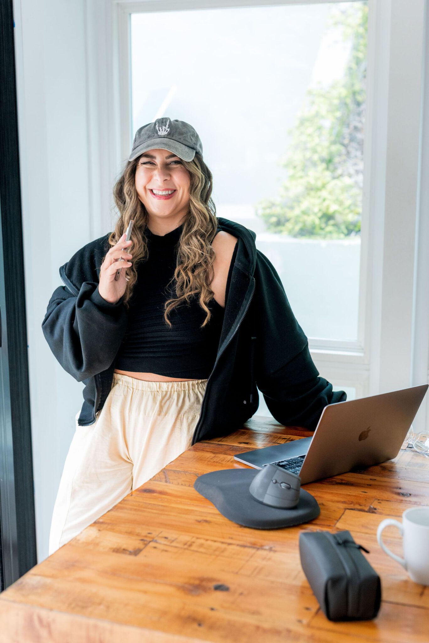 Sophie Arambula at her desk