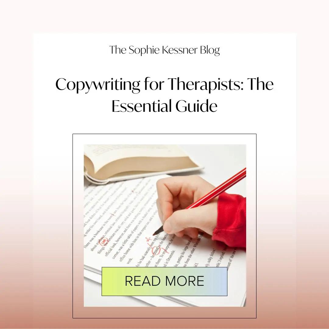 Copywriting for Therapists The Essential Guide