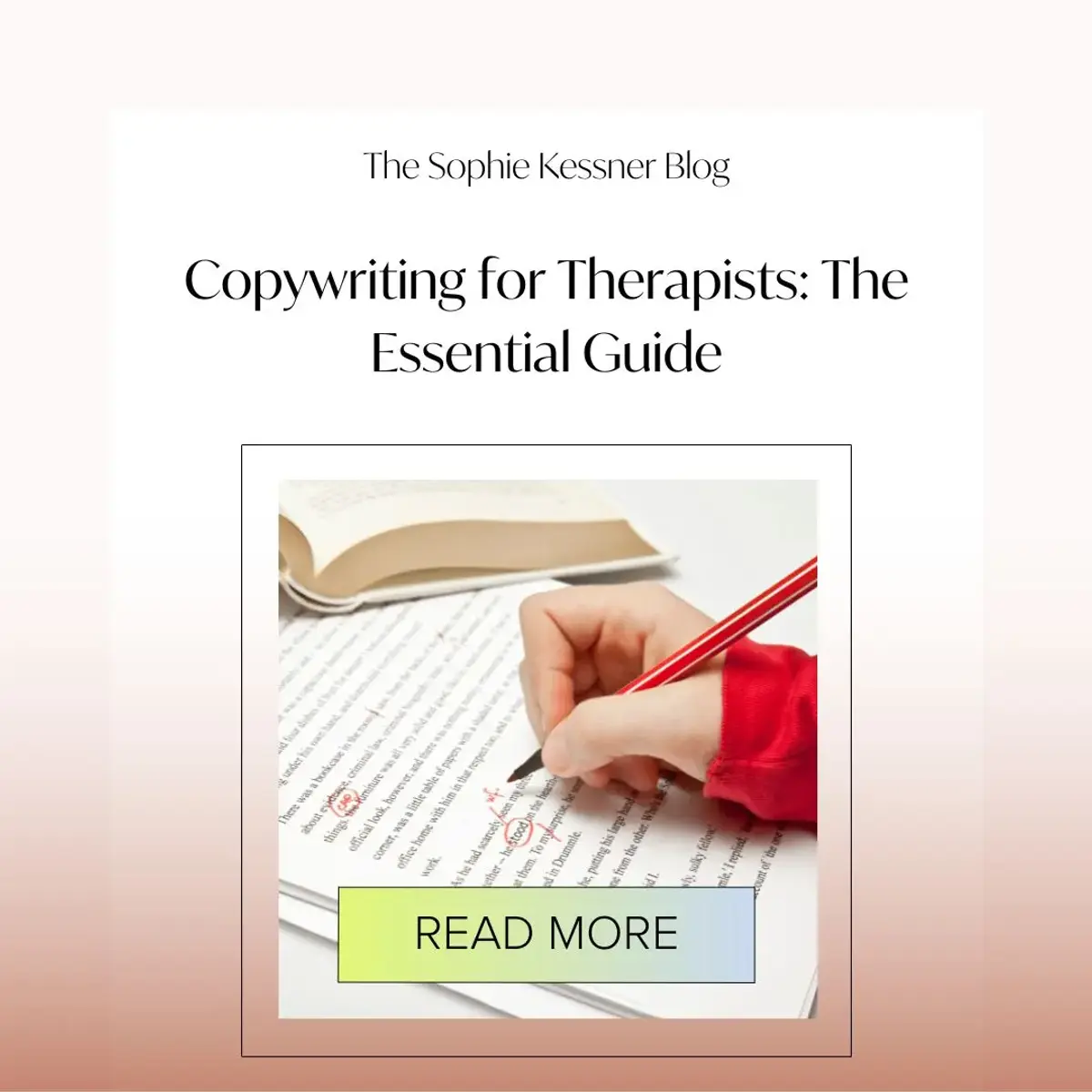 Copywriting for Therapists The Essential Guide