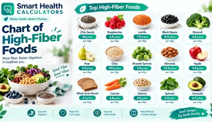 High Fiber Foods: 25+ Best Foods Ranked by Fiber Content