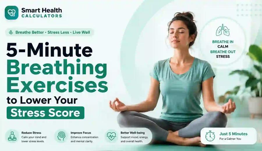 5-Minute Breathing Exercises to Lower Your Stress Score
