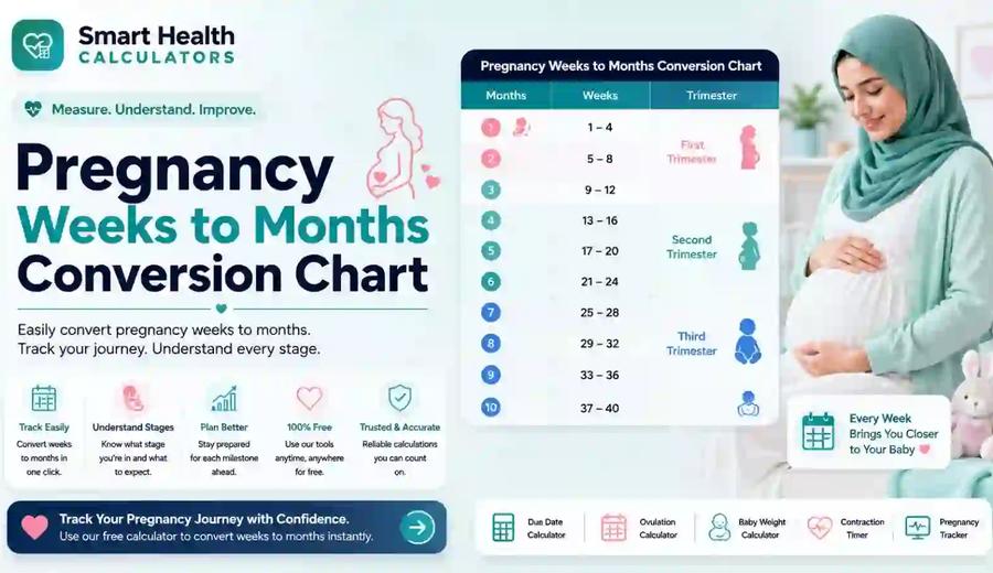 Pregnancy Weeks to Months: Chart, Calculator & Guide 2026