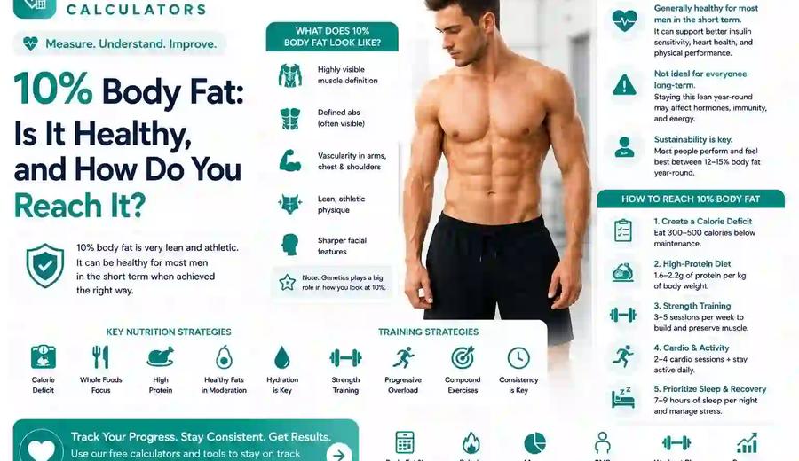 10% Body Fat: Is It Healthy & How to Reach It?