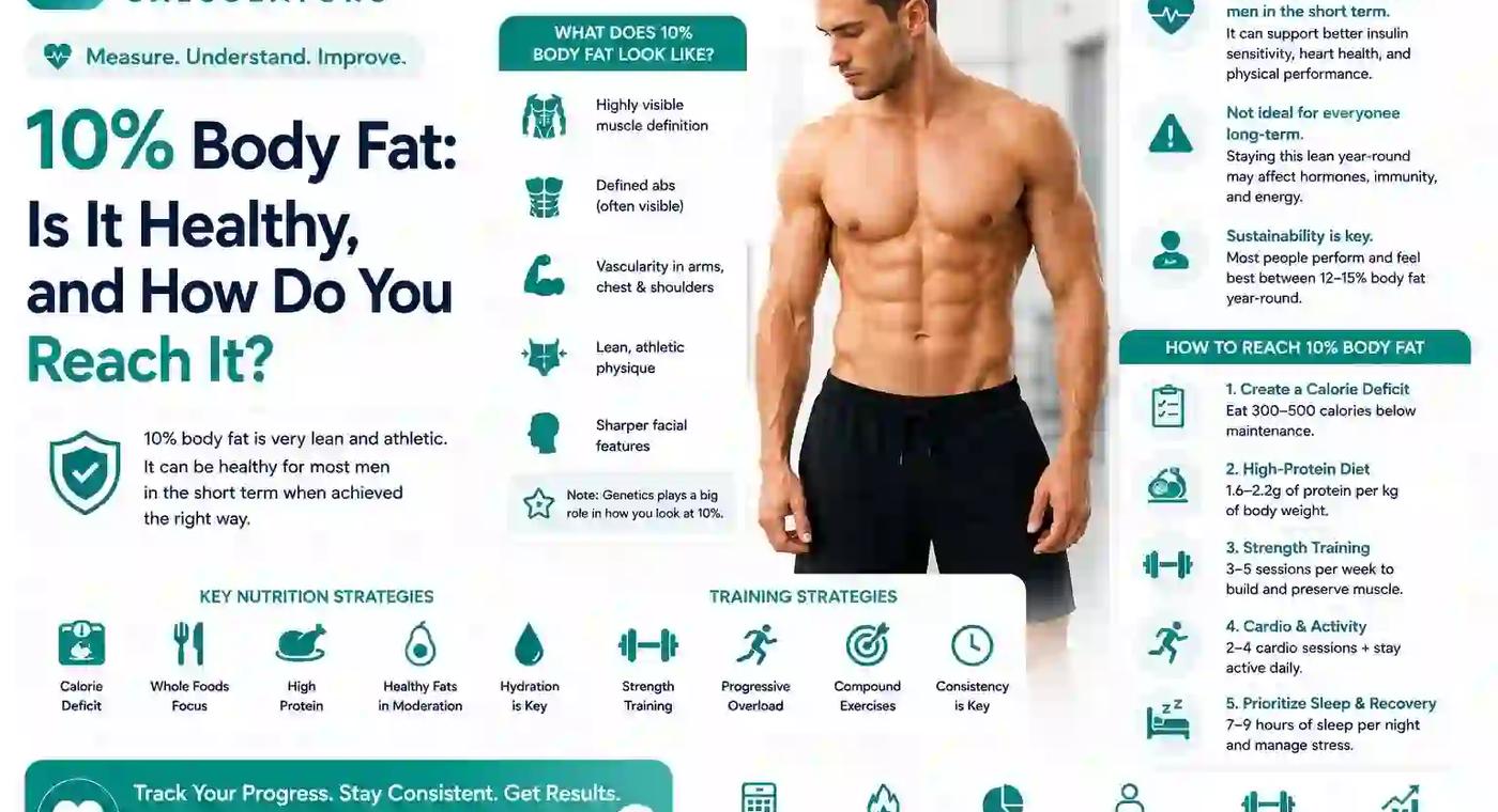 10% Body Fat: Is It Healthy & How to Reach It?