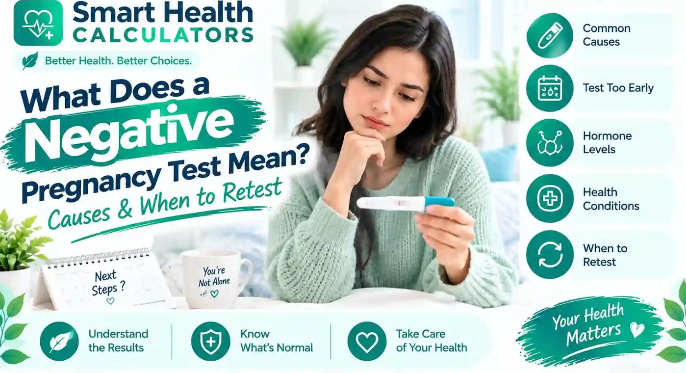 What Does a Negative Pregnancy Test Mean? Causes & When to Retest