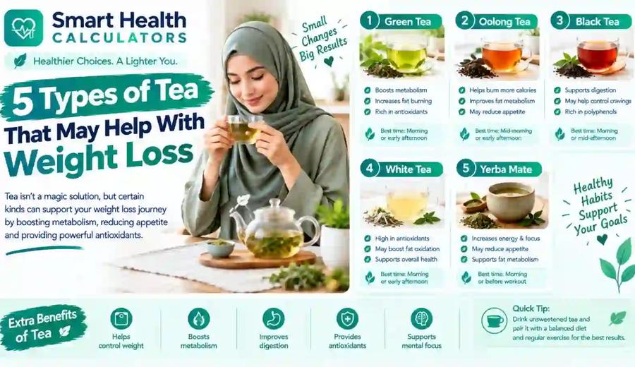 5 Types of Tea That May Help With Weight Loss (2026)