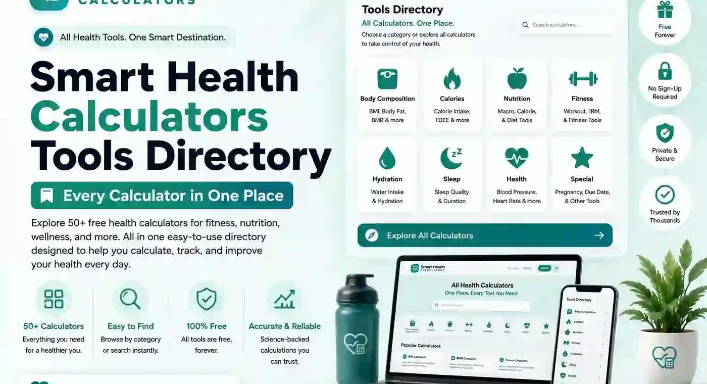 Health Calculator: BMI, BMR, Calories, Body Fat & More
