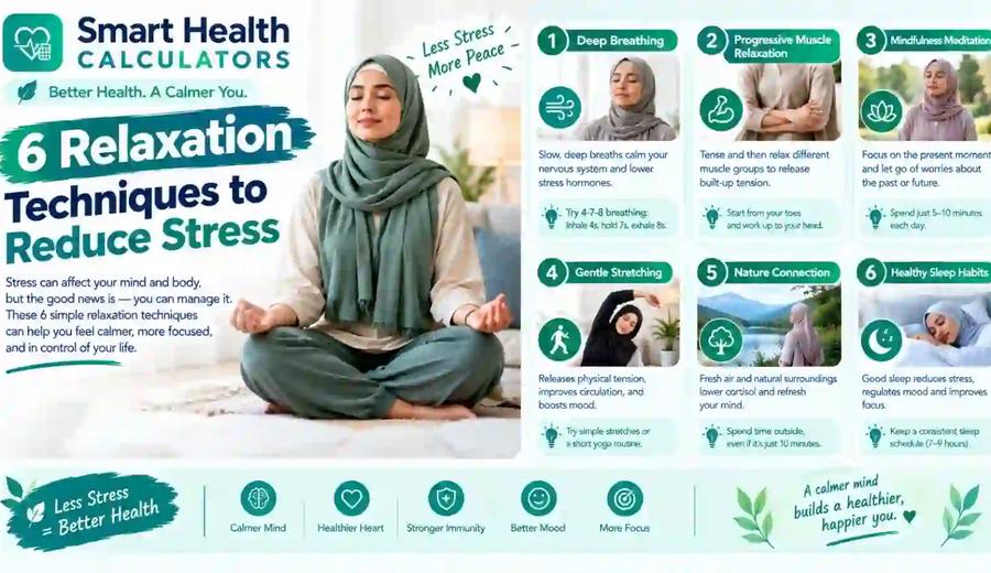 six relaxation techniques to reduce stress