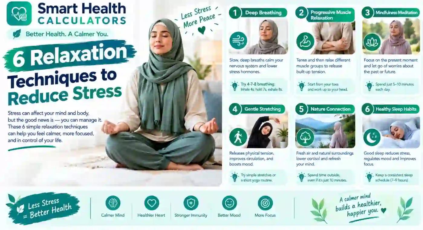 six relaxation techniques to reduce stress