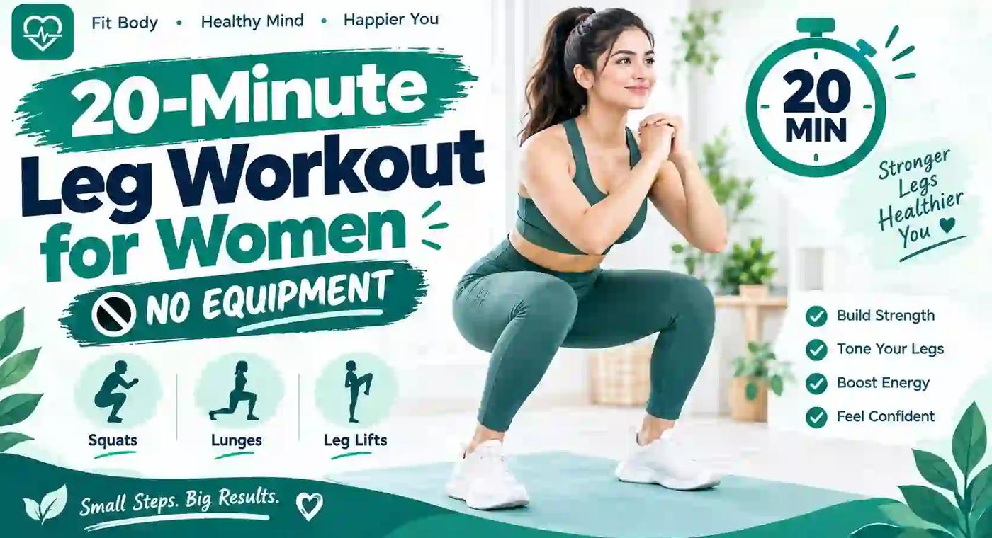 20-Minute Leg Workout for Women: No-Equipment Routine