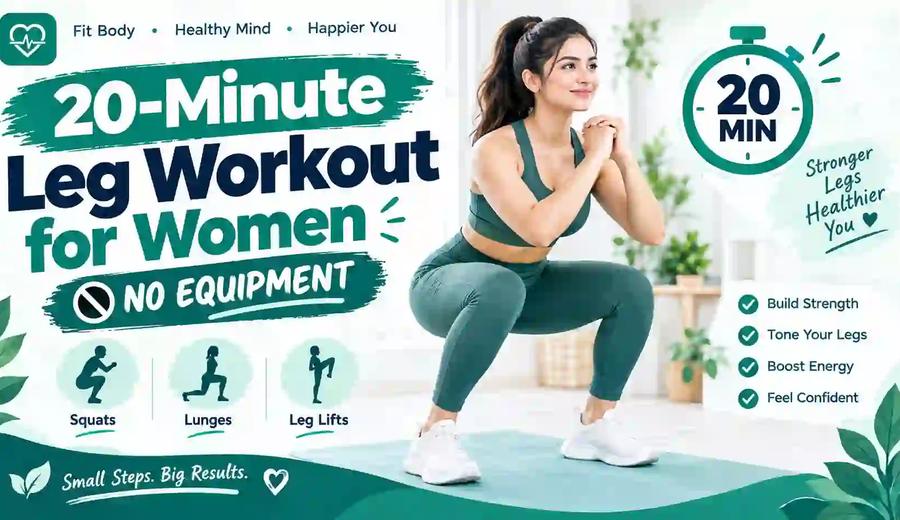 20-Minute Leg Workout for Women: No-Equipment Routine