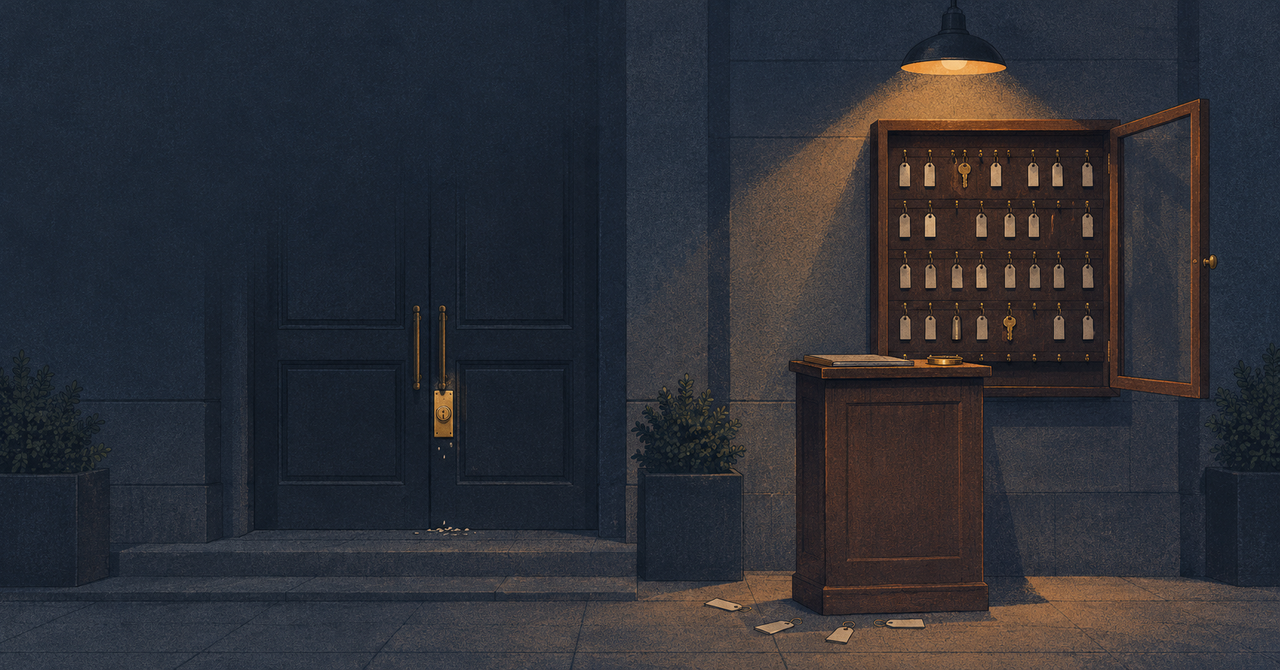 The valet stand