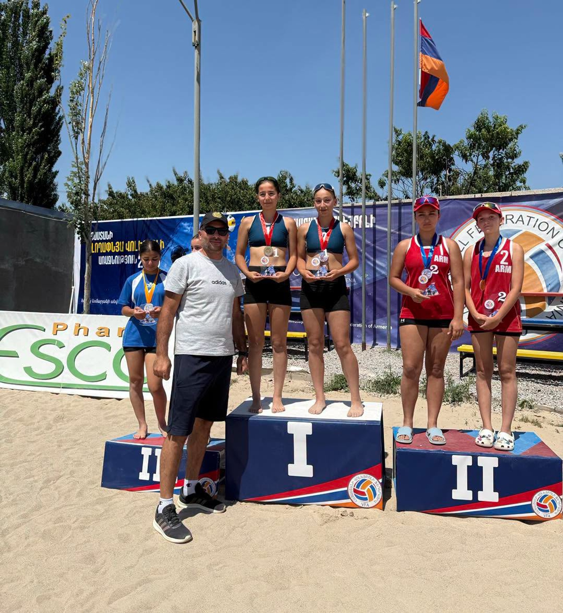 Abovyan and Ajapnyak Claim U16 Beach Volleyball Championship Titles