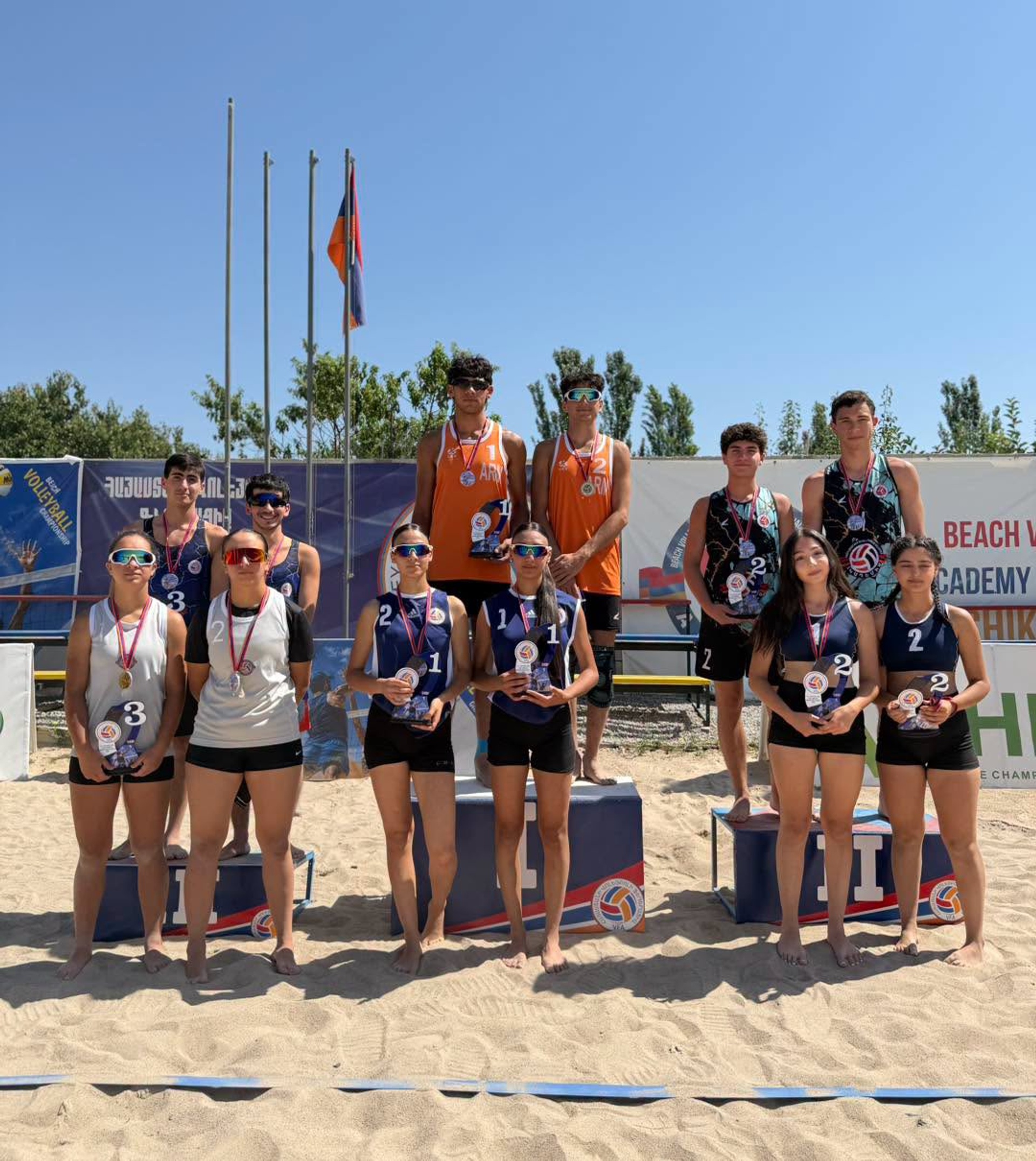 Armenia U18 National Team and HMMSD Claim U20 Beach Volleyball Titles