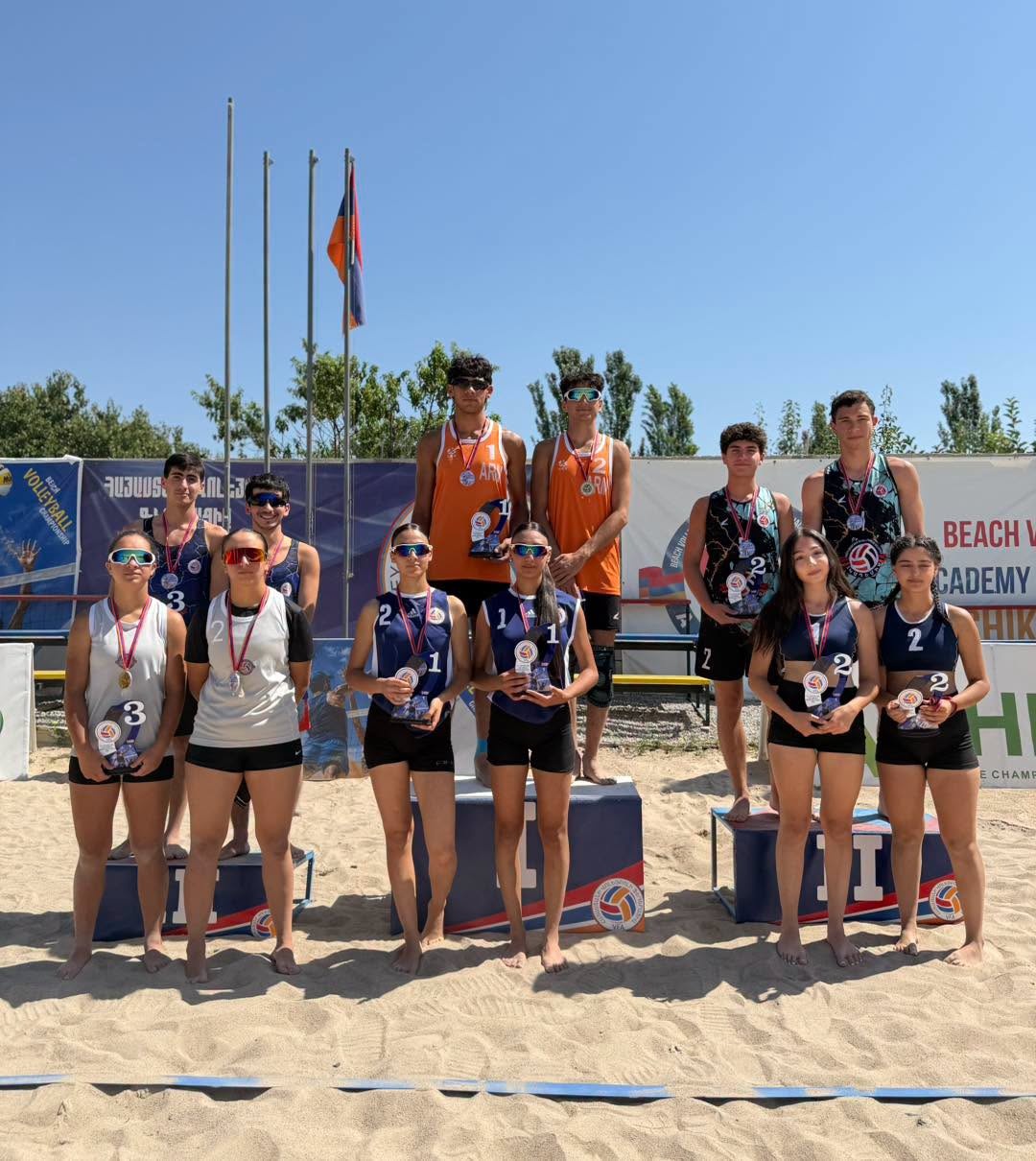 Armenia U18 National Team and HMMSD Claim U20 Beach Volleyball Titles