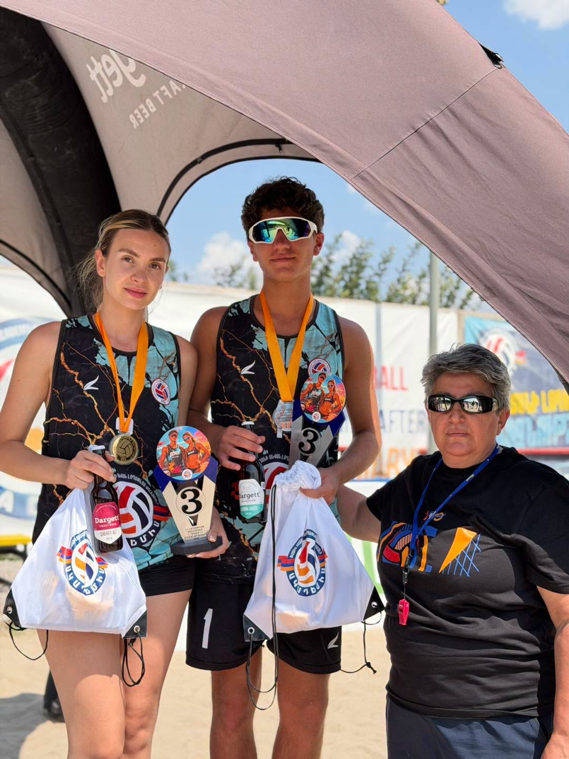 YSU Triumphs at the Armenian Mixed Beach Volleyball Championship