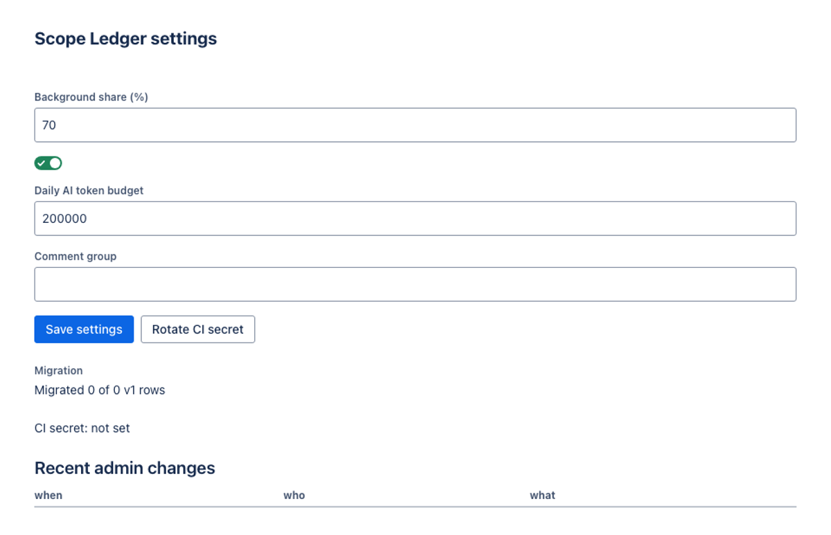DeepSeek 4.1 Flash on the Forge 2.0 agentic benchmark — Admin panel (UI Kit) · light: drawn by the benchmark from the app's component tree, not by Jira.