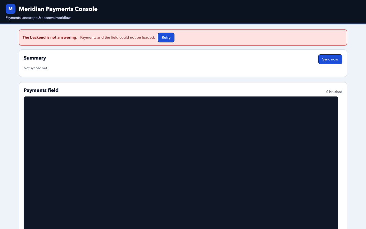 deepseek/deepseek-v4.1-flash, single model via OpenRouter on the Gauntlet 7.2 agentic benchmark — Initial app view