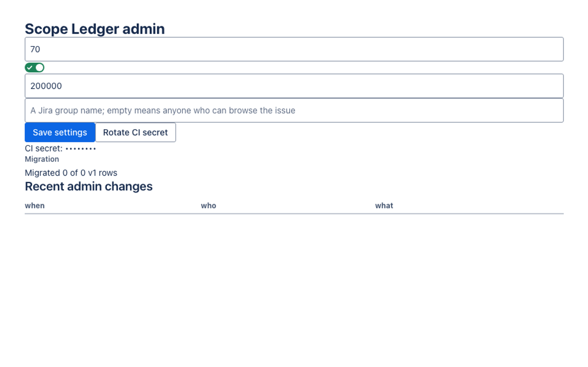 qwen/qwen3.8-27b Build1 on the Forge 2.0 agentic benchmark — Admin panel (UI Kit) · light: drawn by the benchmark from the app's component tree, not by Jira.