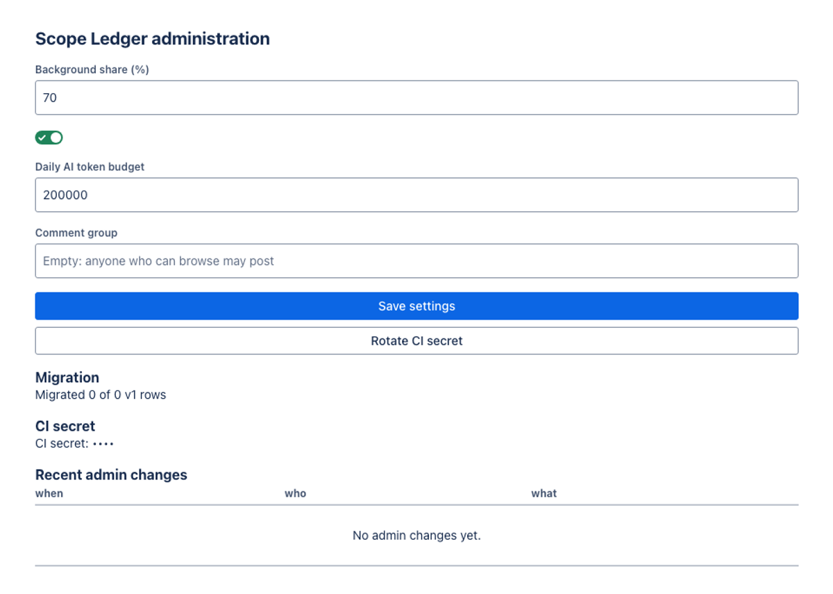 DeepSeek 4.1 Flash 1017 on the Forge 2.0 agentic benchmark — Admin panel (UI Kit) · light: drawn by the benchmark from the app's component tree, not by Jira.