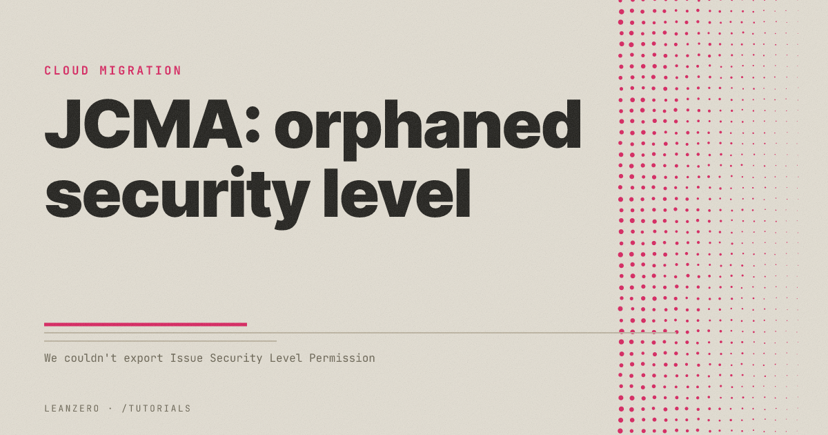 Couldn't export Issue Security Level Permission