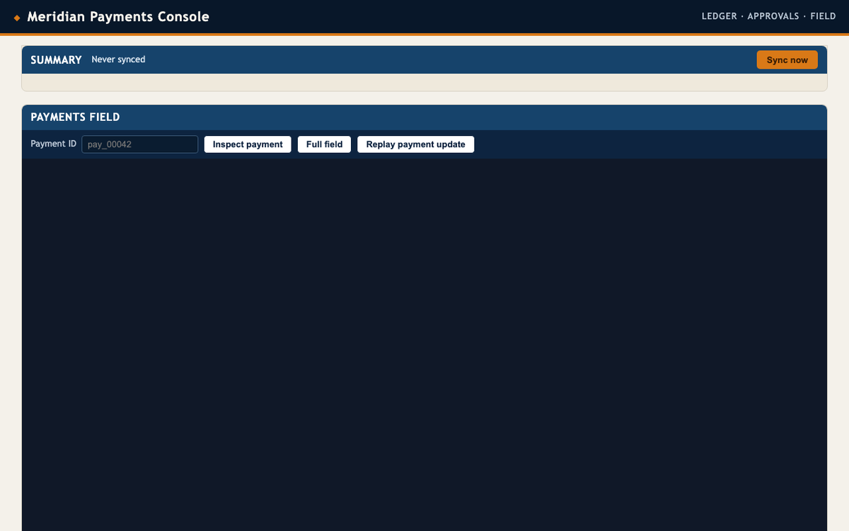 glm-5.3-flashx on the Gauntlet 7.2 agentic benchmark — Initial app view