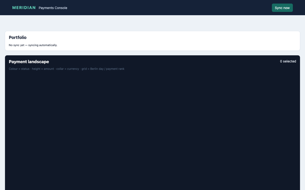~openai/gpt-terra-latest, single model via OpenRouter on the Gauntlet 7.2 agentic benchmark — Initial app view