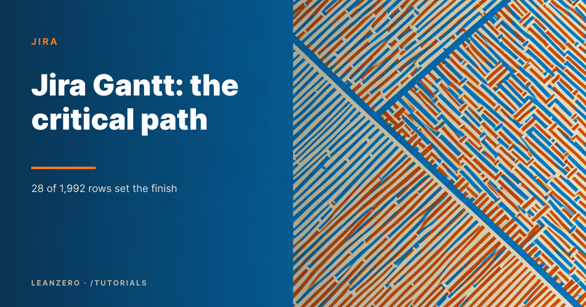 Jira Timeline Gantt Chart: Show the Critical Path